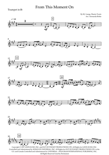 From This Moment On (arr. Fernando Britto)