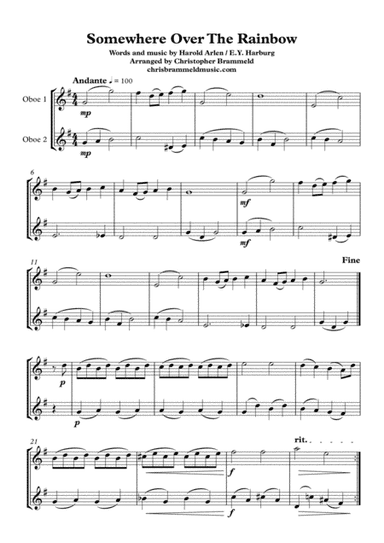 Over The Rainbow (arr. Christopher Brammeld)