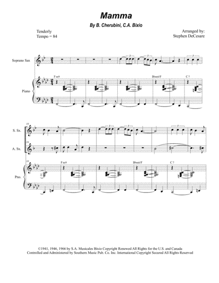 Mama (mamma) (arr. Stephen DeCesare)