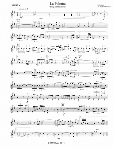 La Paloma (arr. Stephen M. Taylor)
