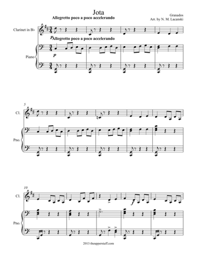 Jota (arr. Nick Lacanski)