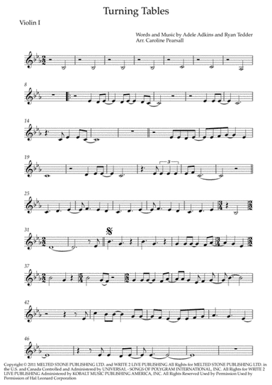 Turning Tables (arr. Caroline Pearsall)