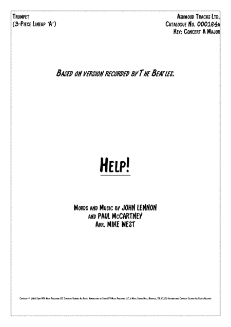 Help! (arr. Mike West)
