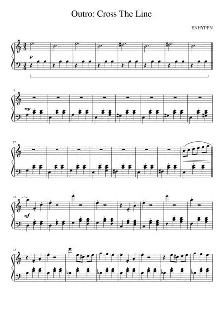 Outro : Cross The Line (arr. Batmej)