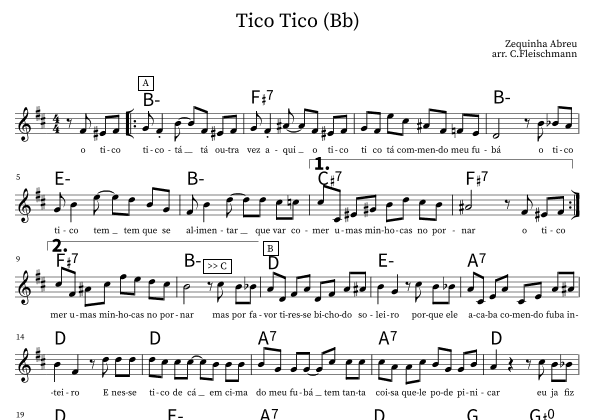 Tico Tico (arr. Christoph Fleischmann)