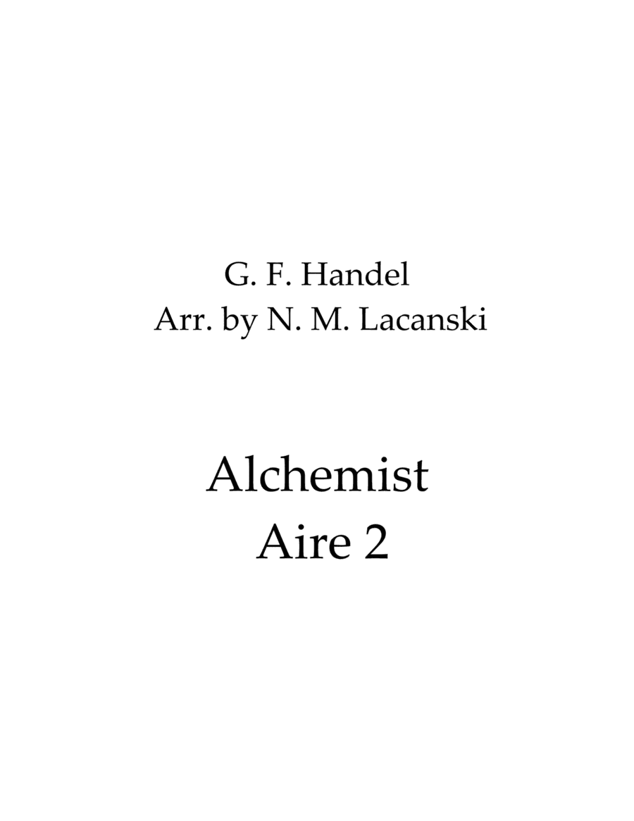 Alchemist Aire 2 (arr. Nick Lacanski)