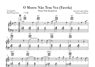 O Morro Nao Tem Vez (favela) (arr. Daniel Esperança)