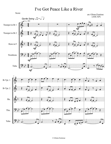 I've Got Peace Like a River (arr. Glenn Eernisse)