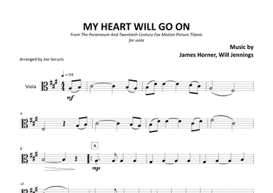 My Heart Will Go On (love Theme From 'titanic') (arr. Joe Securis)