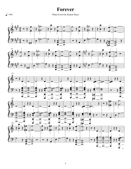 Forever (we Sing Hallelujah) (arr. Keator Keys)
