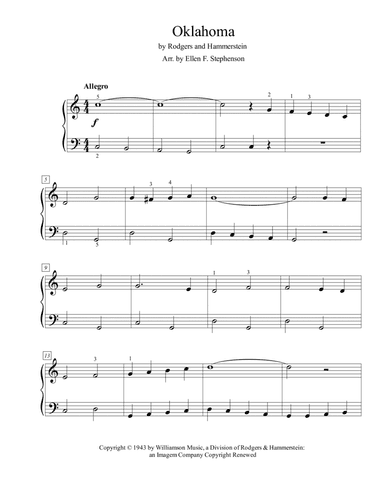 Oklahoma (arr. Ellen Foncannon Stephenson)