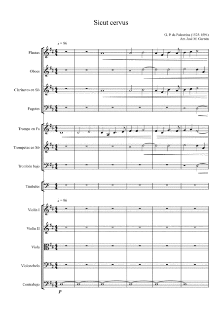Sicut Cervus Desiderat (arr. José Manuel Garzón Núñez)