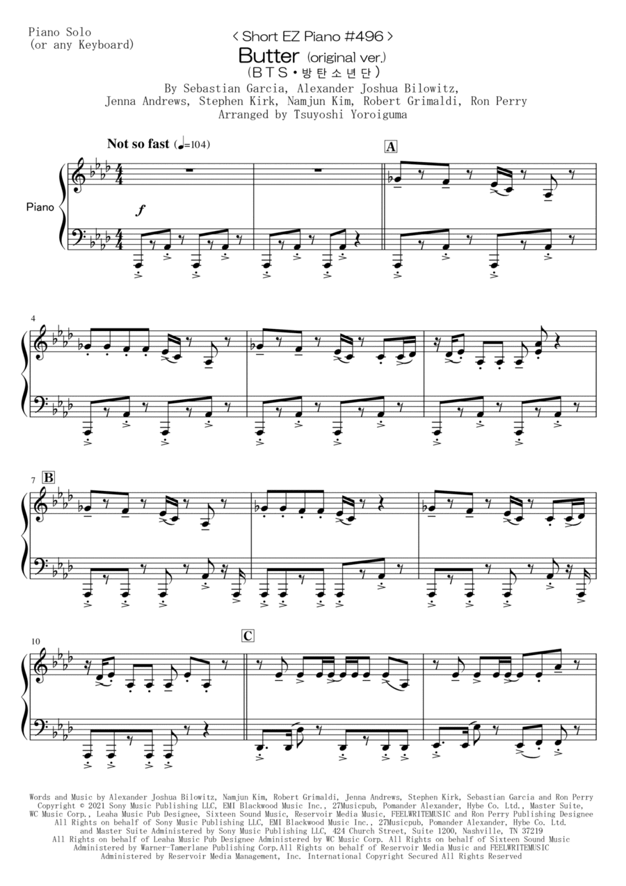 Butter (arr. Tsuyoshi Yoroiguma)
