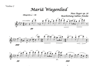 Mariae Wiegenlied (Maria’s Lullabye) (arr. Sabine Fenske)