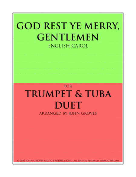 God Rest Ye Merry, Gentlemen - Trumpet & Tuba Duet (arr. John Groves)