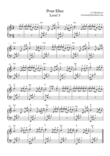 Pour Elise (arr. Pedro Lutterbach)