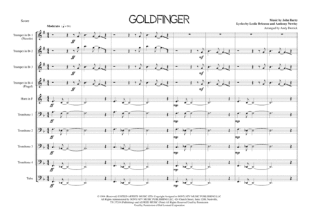 Goldfinger (arr. Andy Derrick)