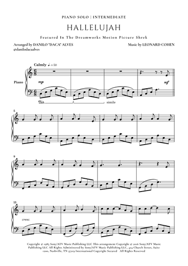 Hallelujah (arr. Danilo "Daca" Alves)