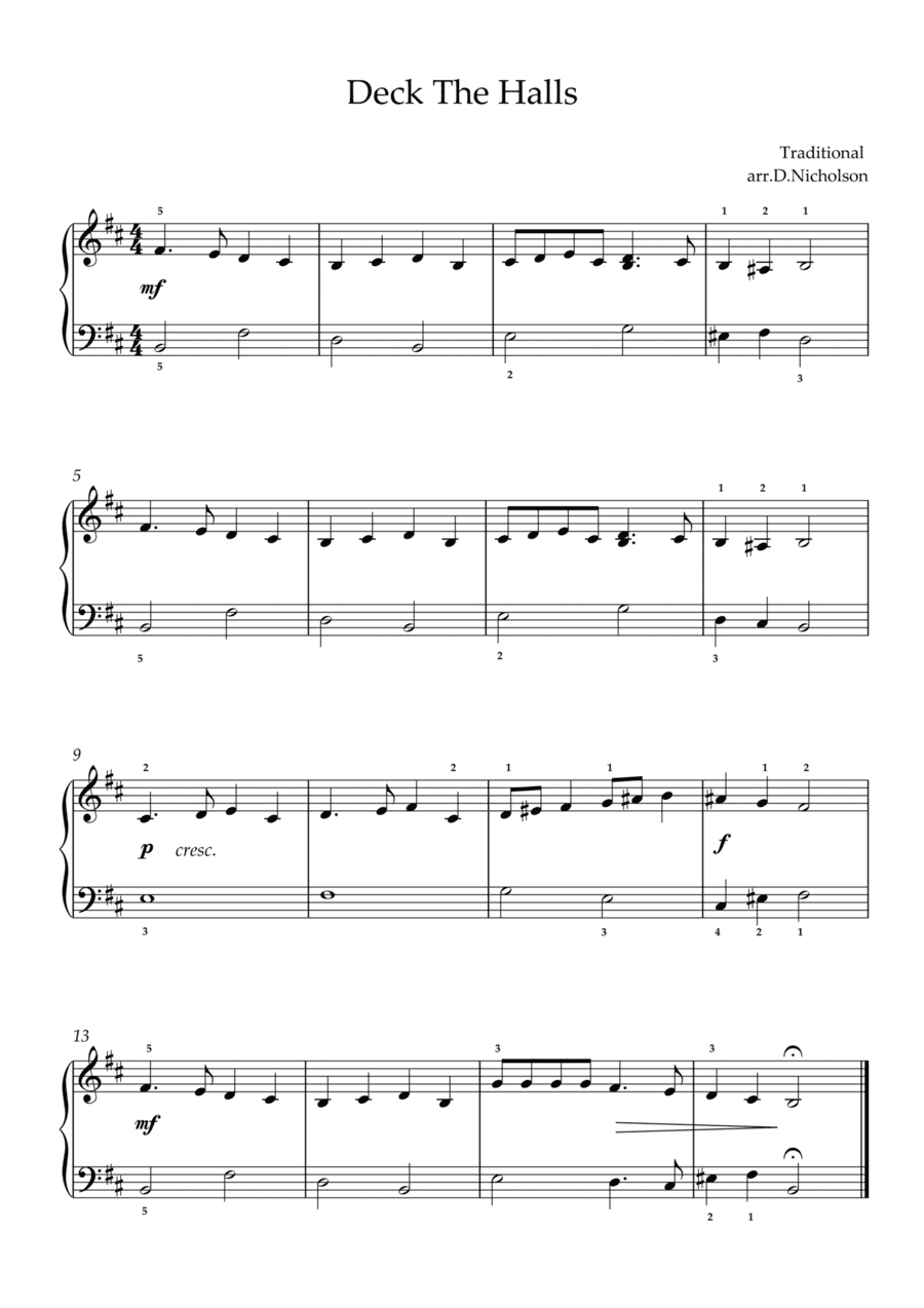 Bah Humbug Deck The Halls (arr. Daniel Nicholson)