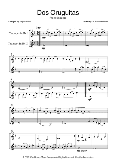 Dos Oruguitas (arr. Tiago Cordeiro)