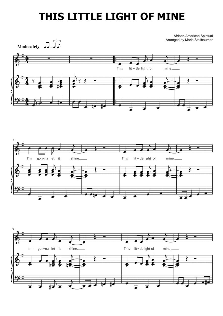 This Little Light of Mine (arr. Mario Stallbaumer)