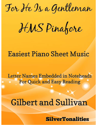For He Is a Gentleman Easiest Piano Sheet Music (arr. SilverTonalities)