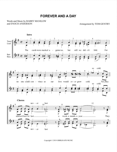 Forever And A Day (arr. Tom Gentry)