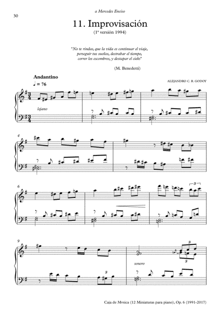Caja de Mvsica, Op.6 (2017) 11. Improvisación
