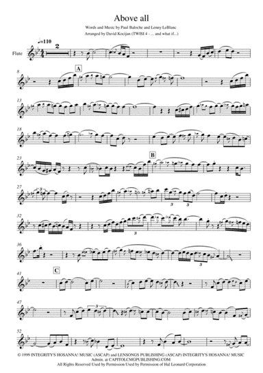Above All (arr. David Kocijan)