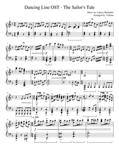 Dancing Line OST - The Sailor's Tale (arr. Violetta)