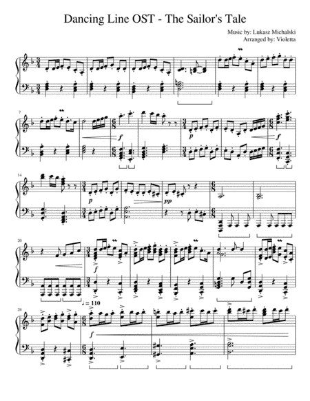 Dancing Line OST - The Sailor's Tale (arr. Violetta)