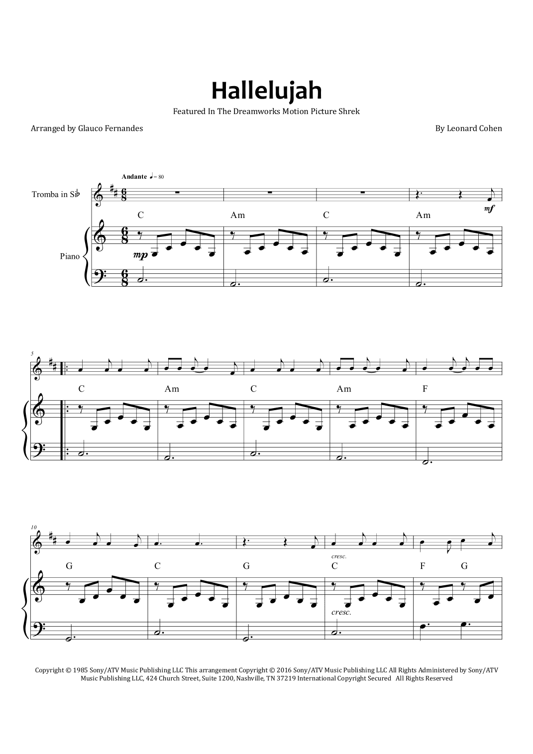 Hallelujah (arr. Glauco Fernandes)