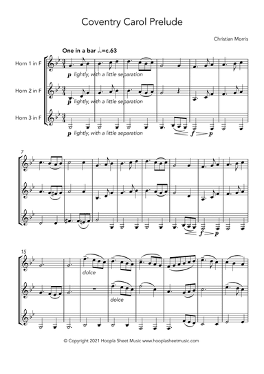 Coventry Carol Prelude (arr. Hoopla Sheet Music)