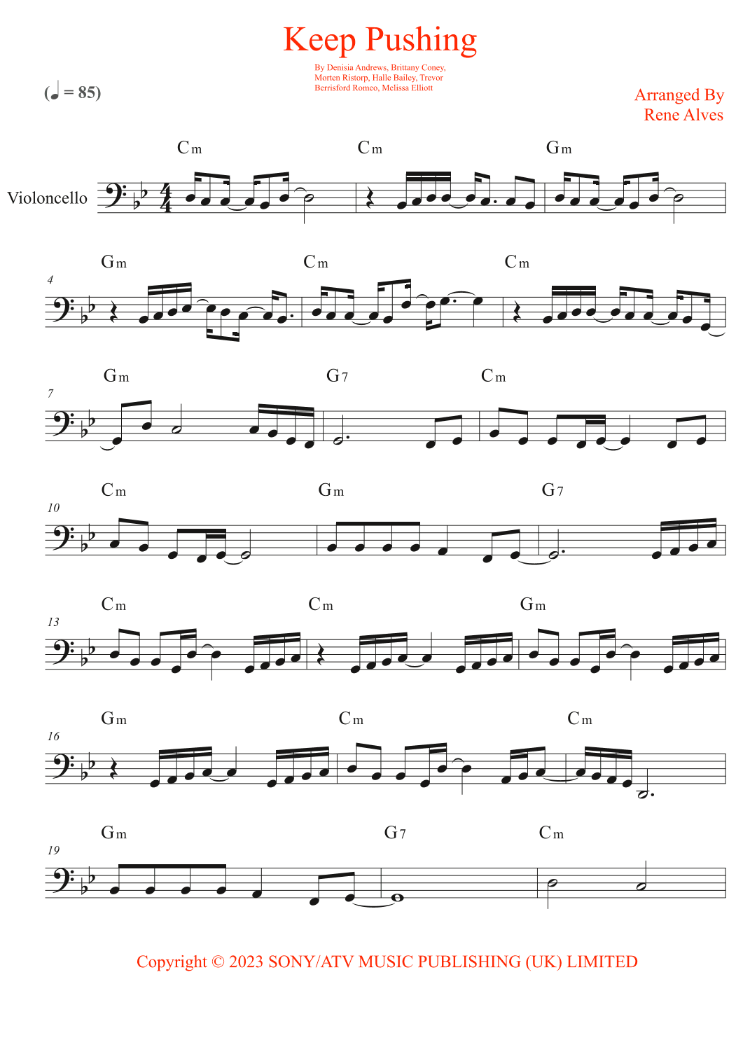 Keep Pushing (arr. Rene Alves)