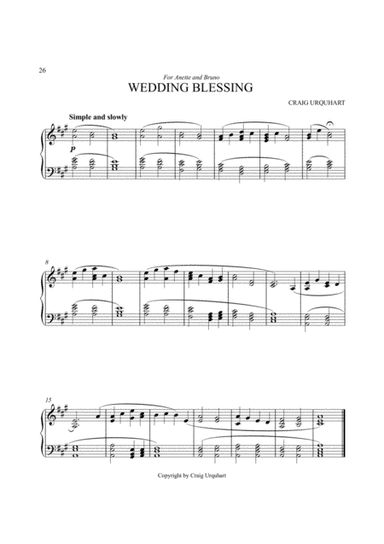 Craig Urquhart- WEDDING BLESSING