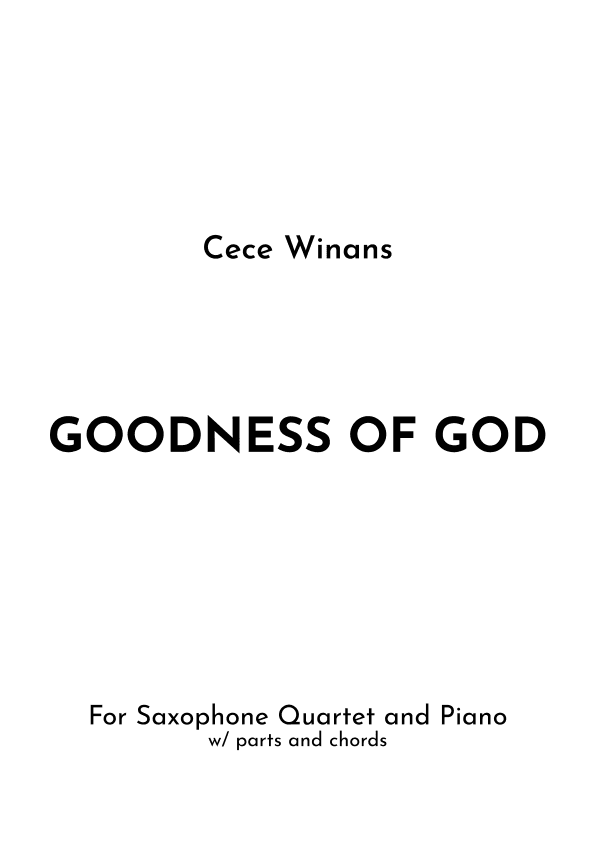 Goodness Of God (arr. Jireh J.)