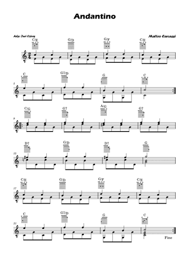 Andatino - M. Carcassi (arr. Iuri Ozires)