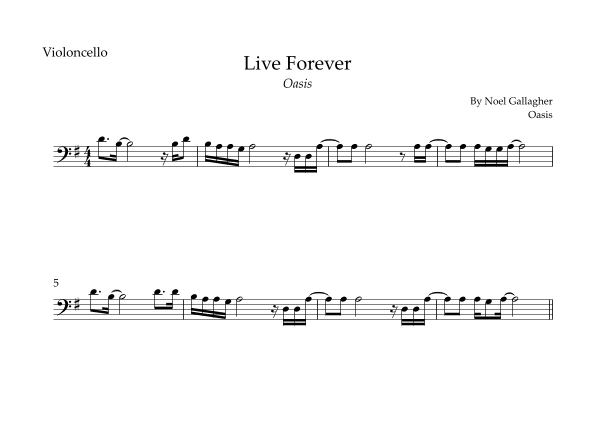 Live Forever (arr. Fabio Britto)