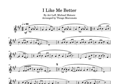 I Like Me Better (arr. Thiago Marconato)