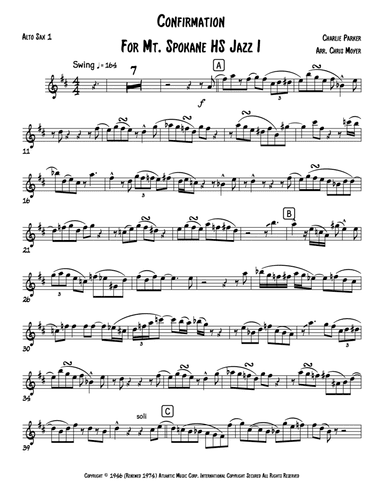 Confirmation (arr. Chris Moyer)