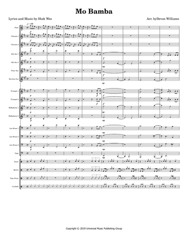 Mo Bamba (arr. Devon Williams)