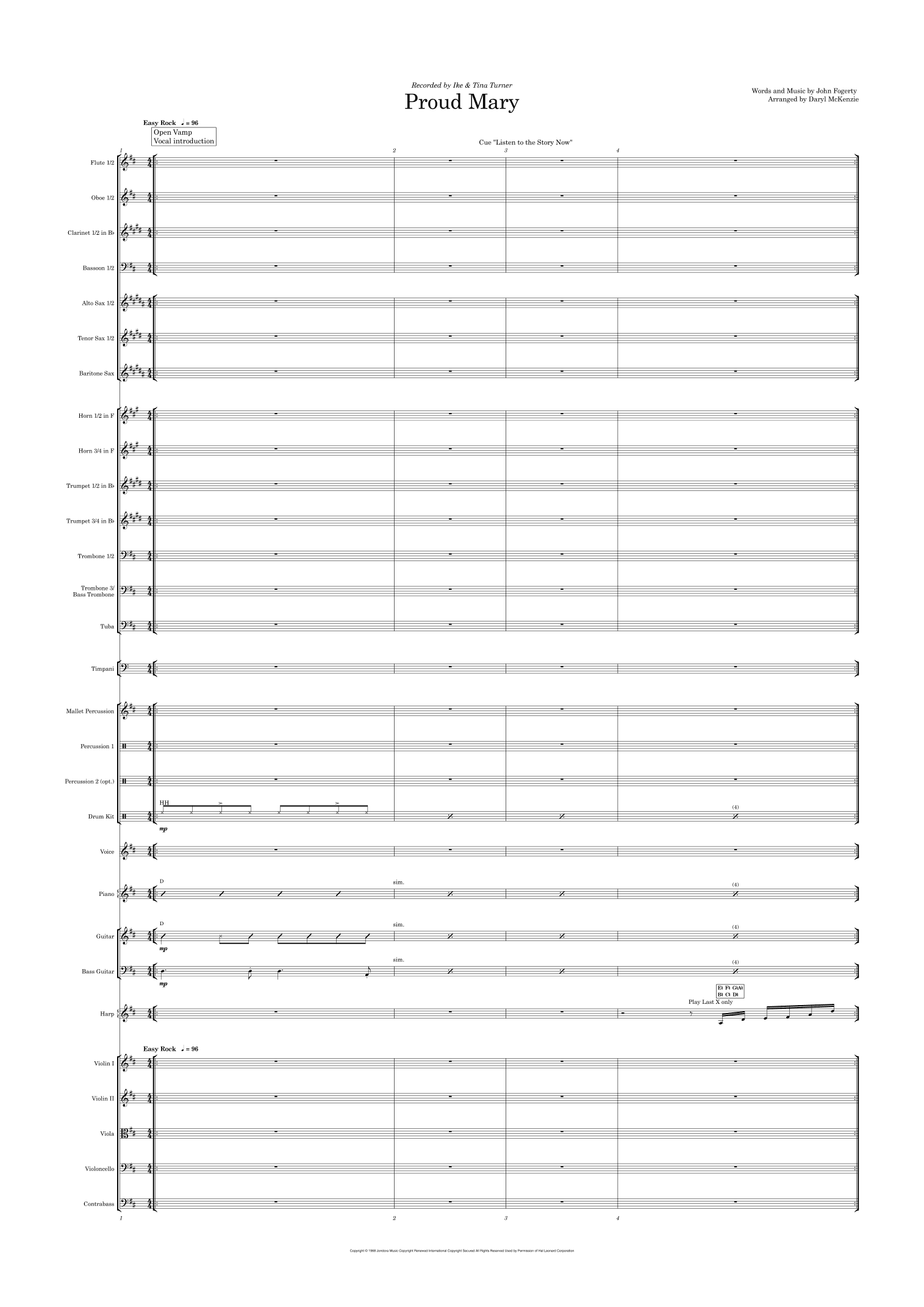 Proud Mary (arr. Daryl McKenzie)