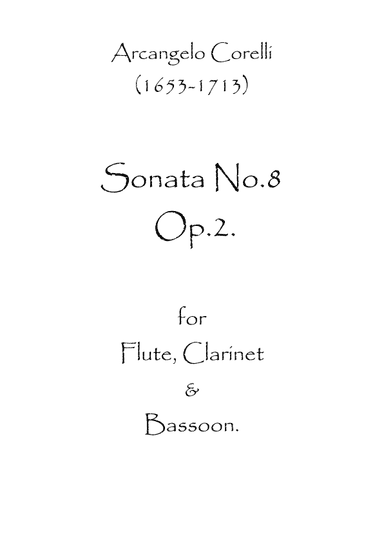 Sonata No.8 Op.2 (arr. Spence Bundy)