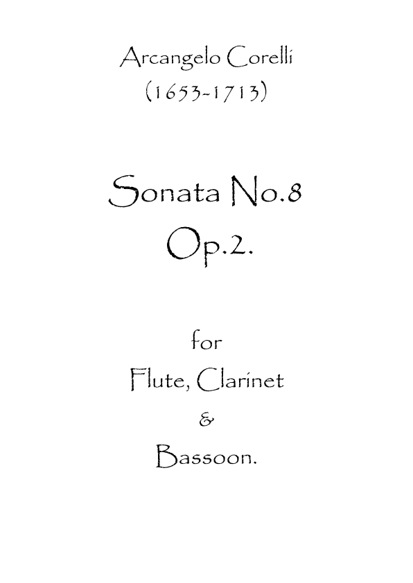 Sonata No.8 Op.2 (arr. Spence Bundy)
