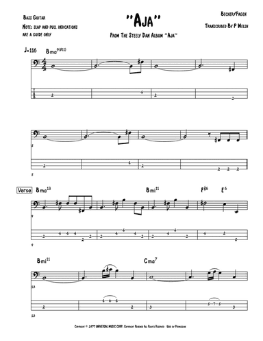 Aja (arr. Accubass)