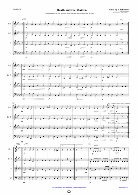 Death and the Maiden (arr. Josef STASTNY)
