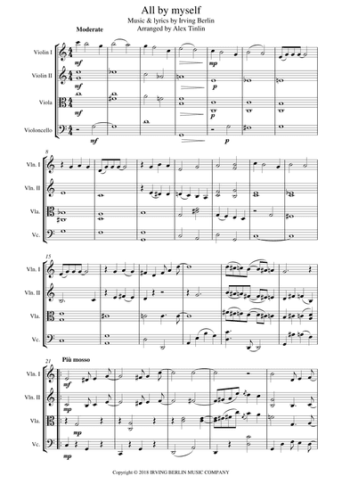 All By Myself (arr. Alex Tinlin)