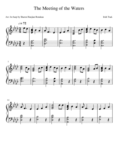 The Meeting of the Waters (arr. Sharon Hanjian Rondeau)