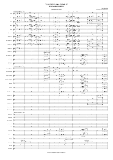 Variations On A Theme Of Britten (arr. John Ivor Holland)
