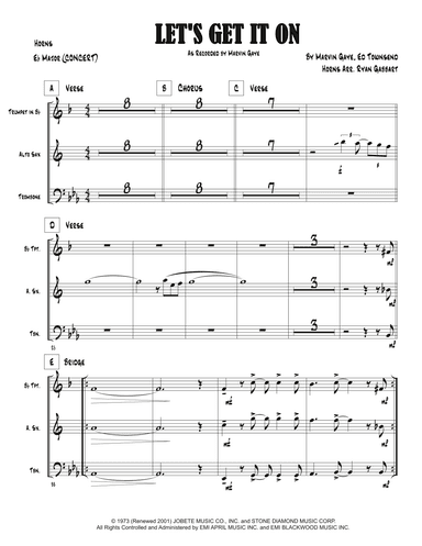 Let's Get It On (arr. Ryan Gabbart)